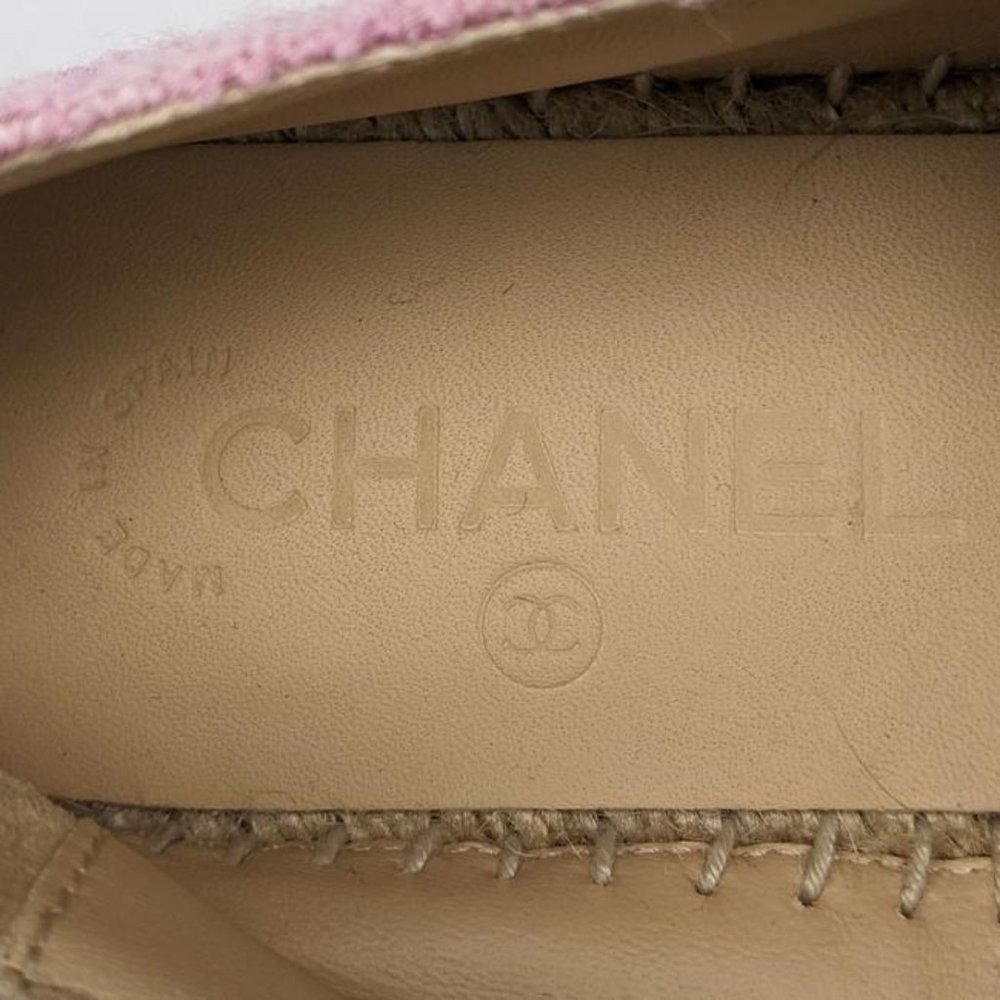 SOLD Chanel Pink Tweed CC Espadrilles US 9 / EU 39 - Picture 3 of 5